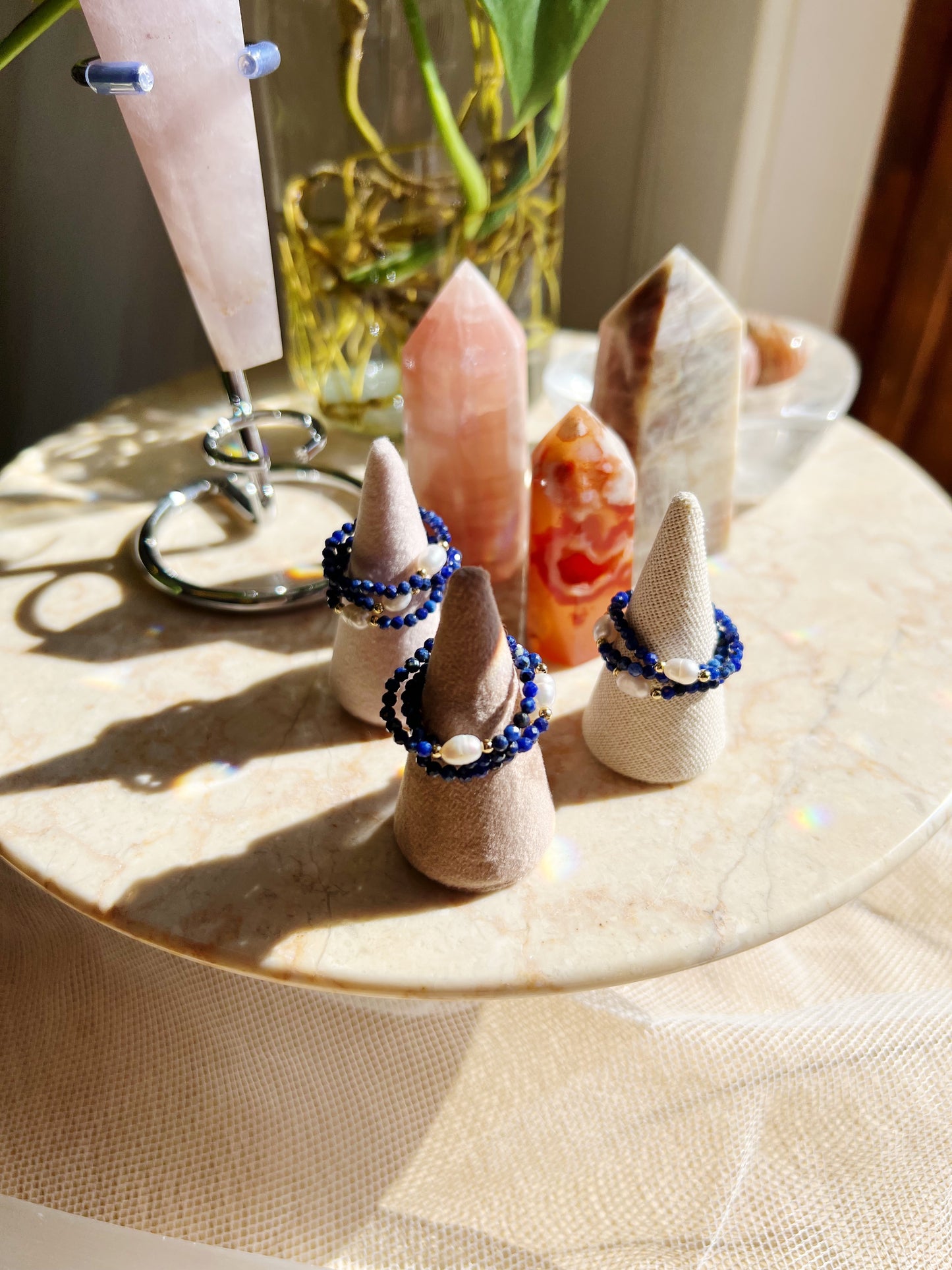 Lapis Lazuli Stretch Krystallring