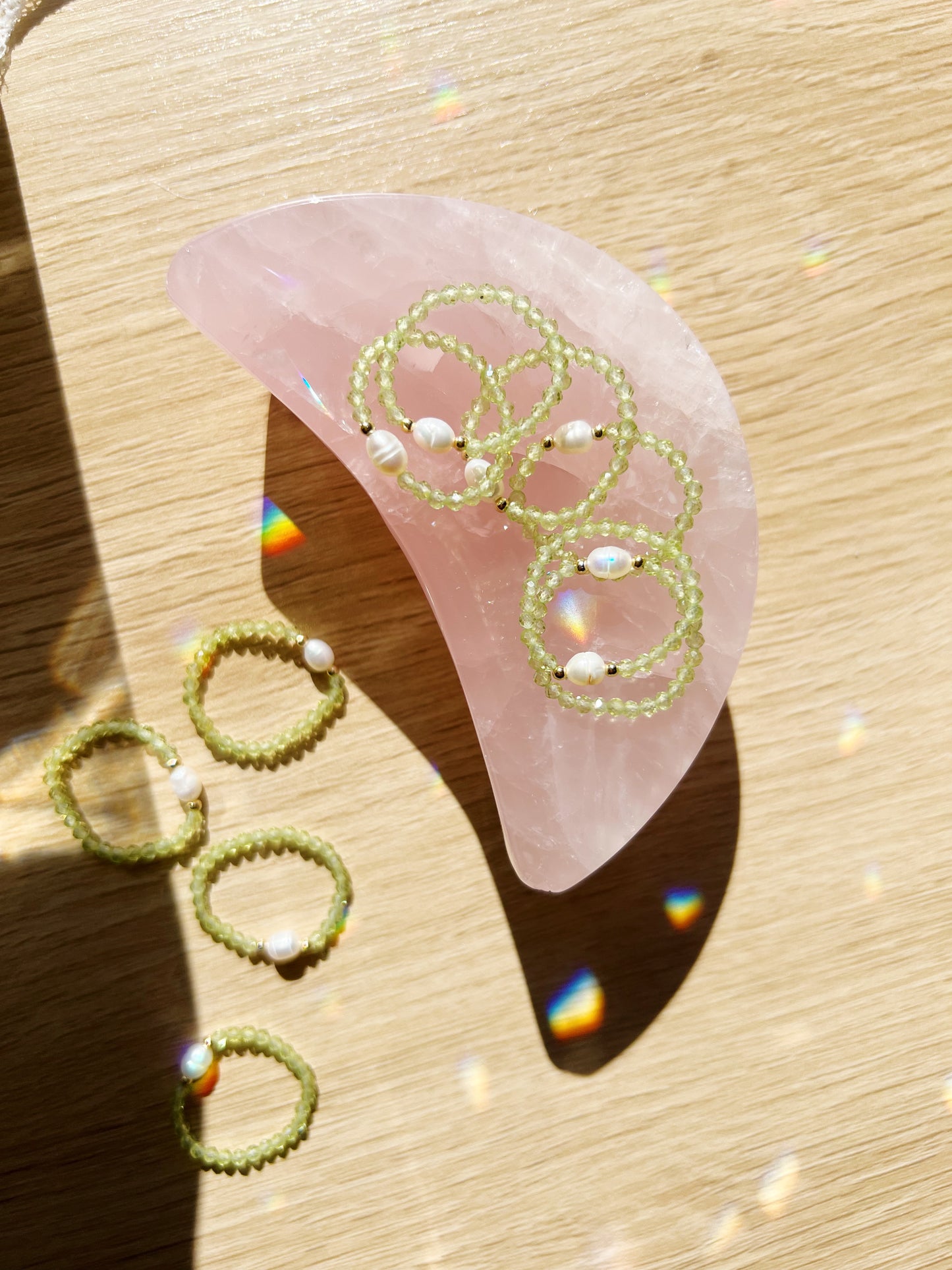 Peridot Stretch Krystallring