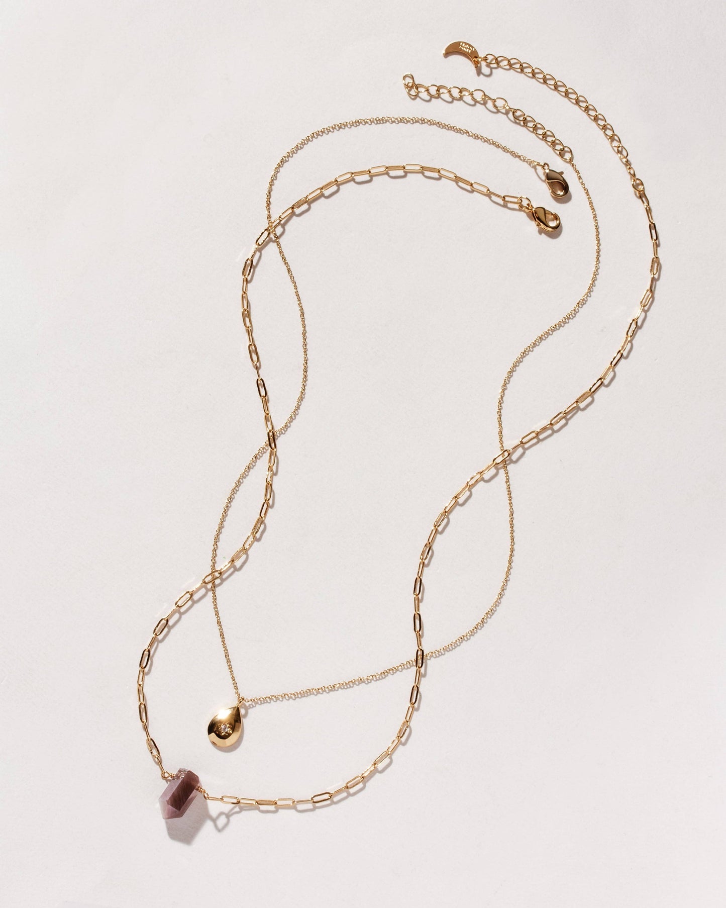 All-Day Drip Halskjede - Coffee Moonstone