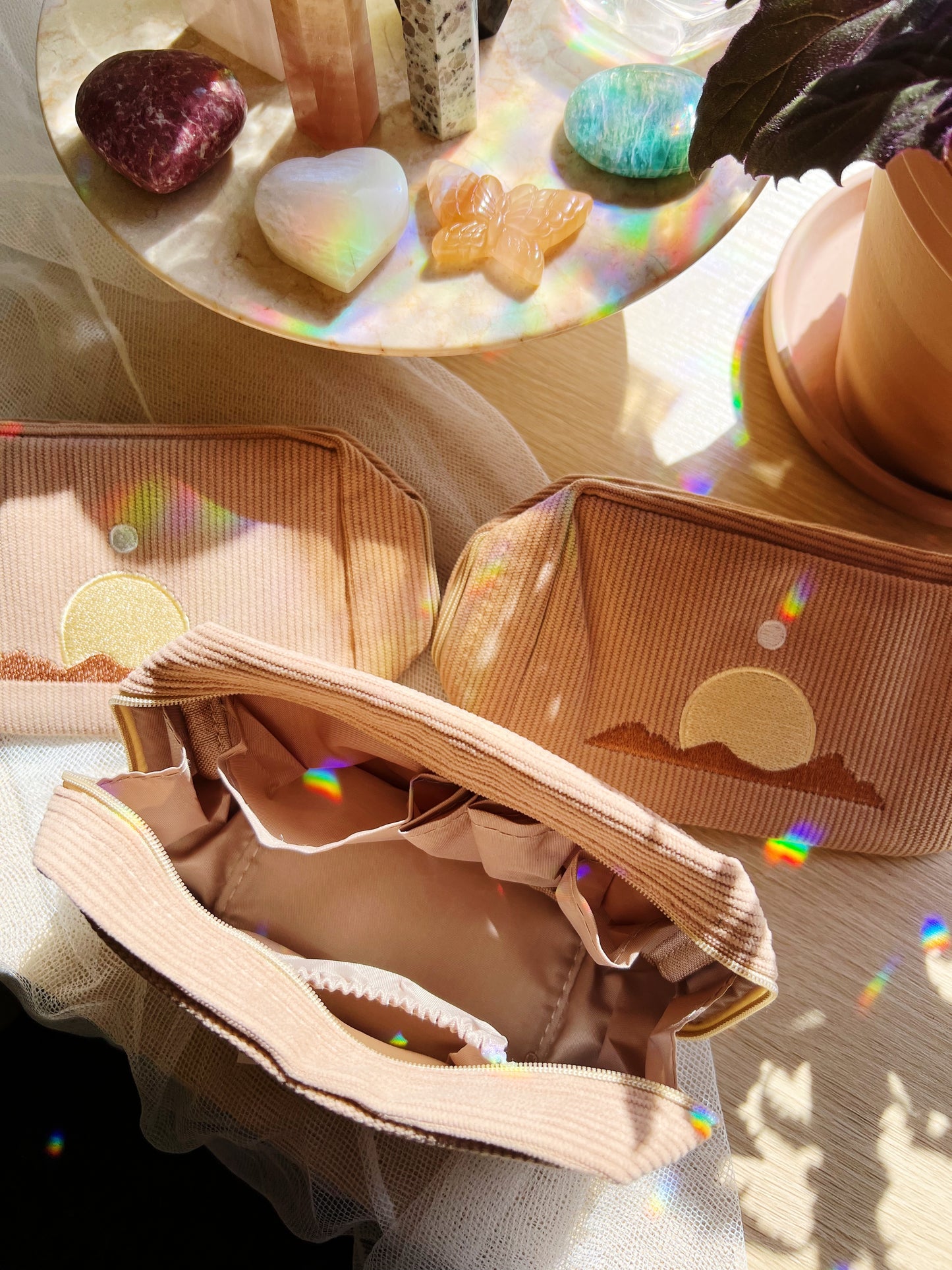 Corduroy Makeup Bag Sand
