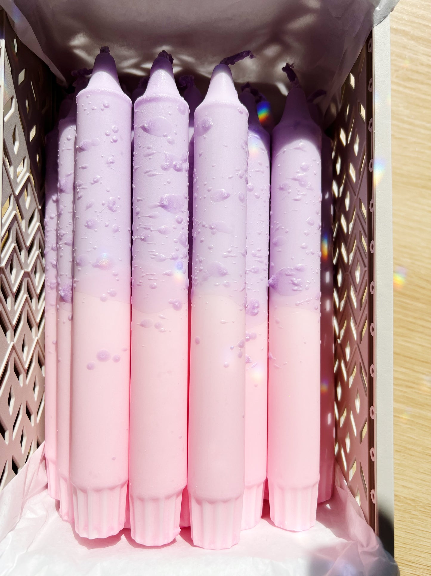 Lavendel & Pink Konfetti Kronelys