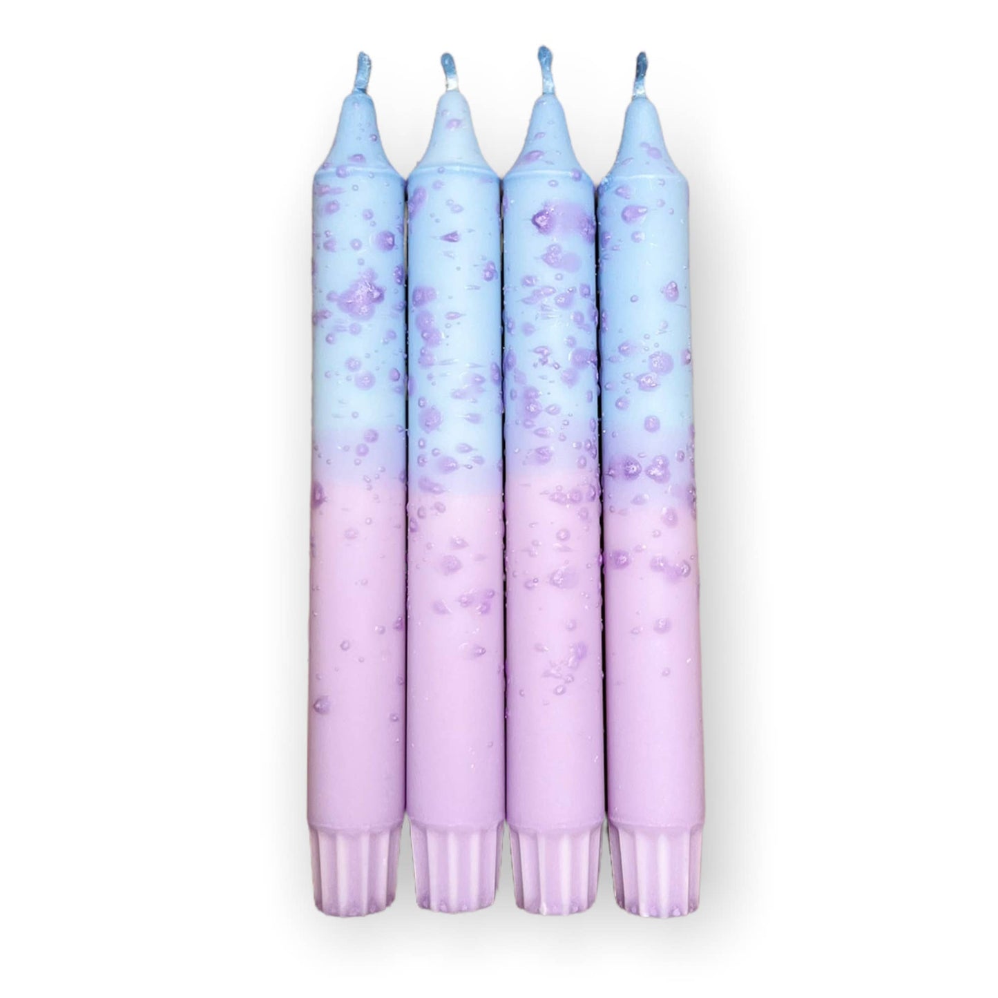 Blue & Purple Konfetti Kronelys