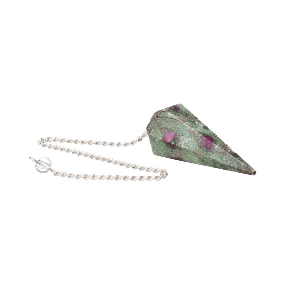Ruby med Zoisite Pendel