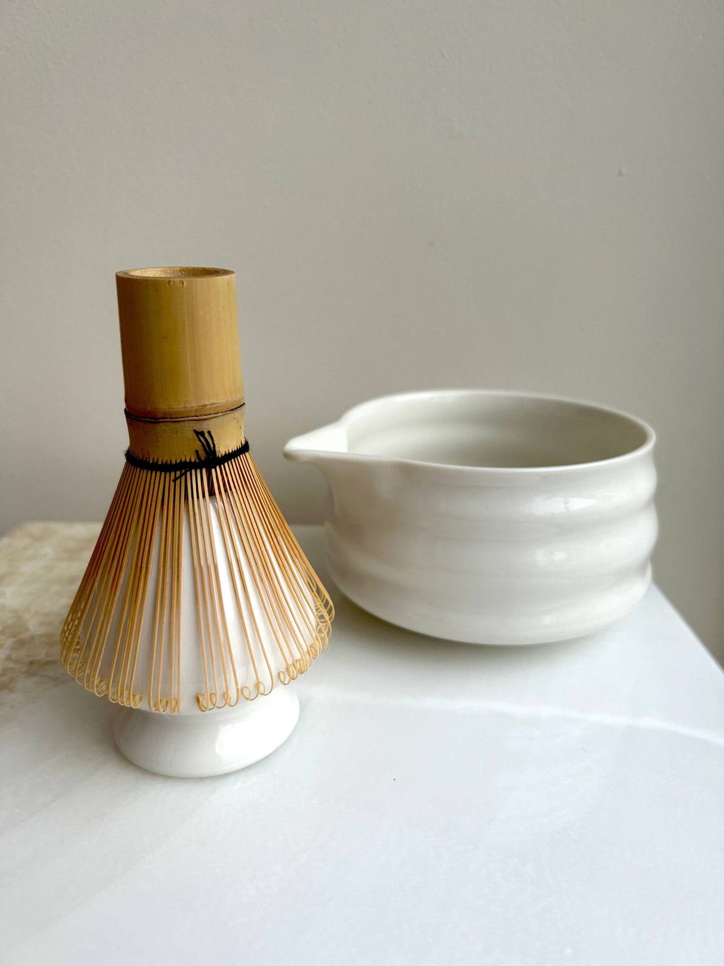 Matcha Mixing Bolle - Pearly White