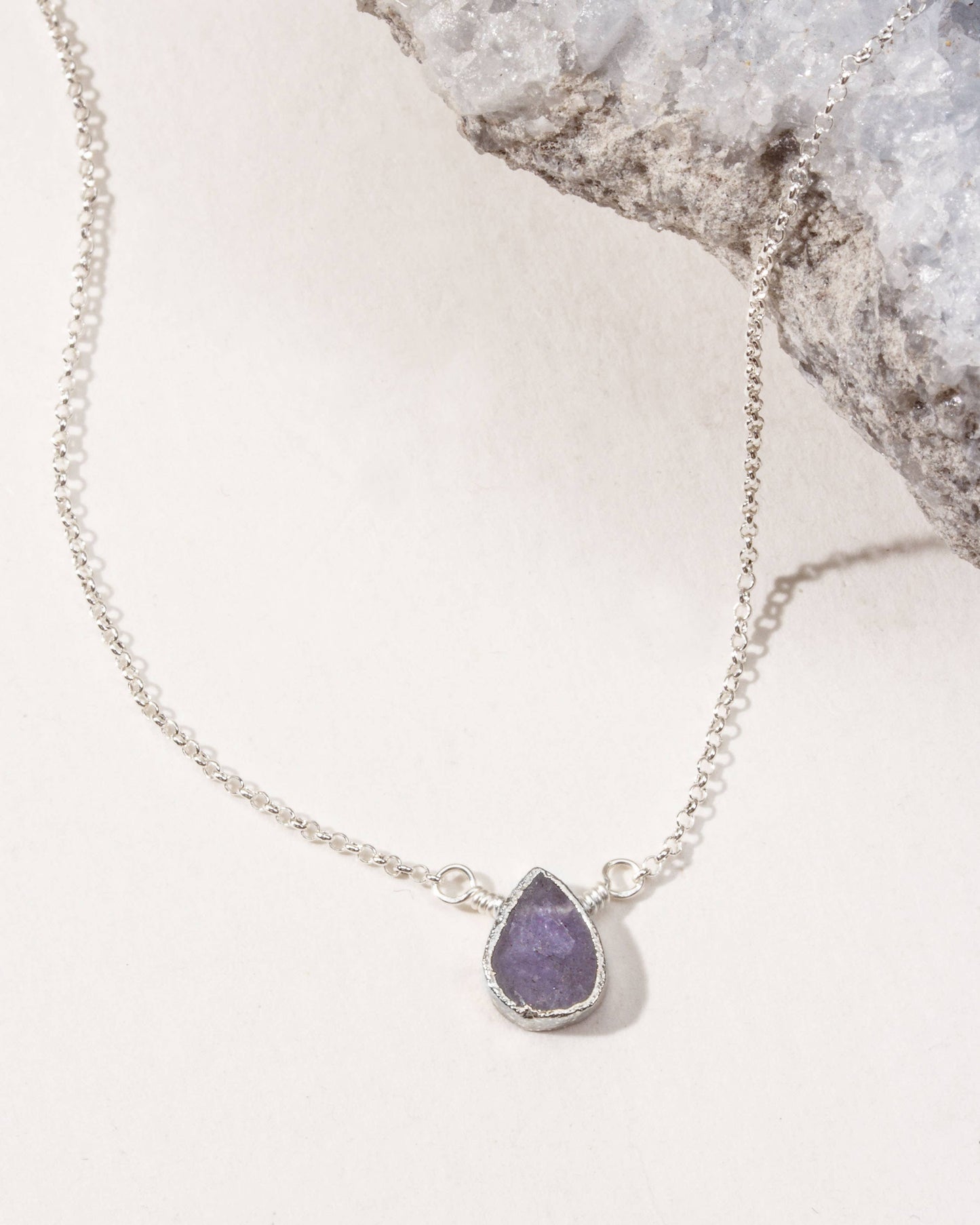 Delicate Gemstone Halskjeder I Sølv - Tanzanite