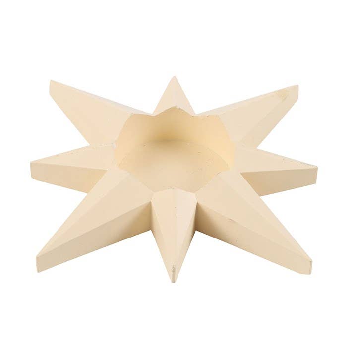 Cream Golden Star Telysholder