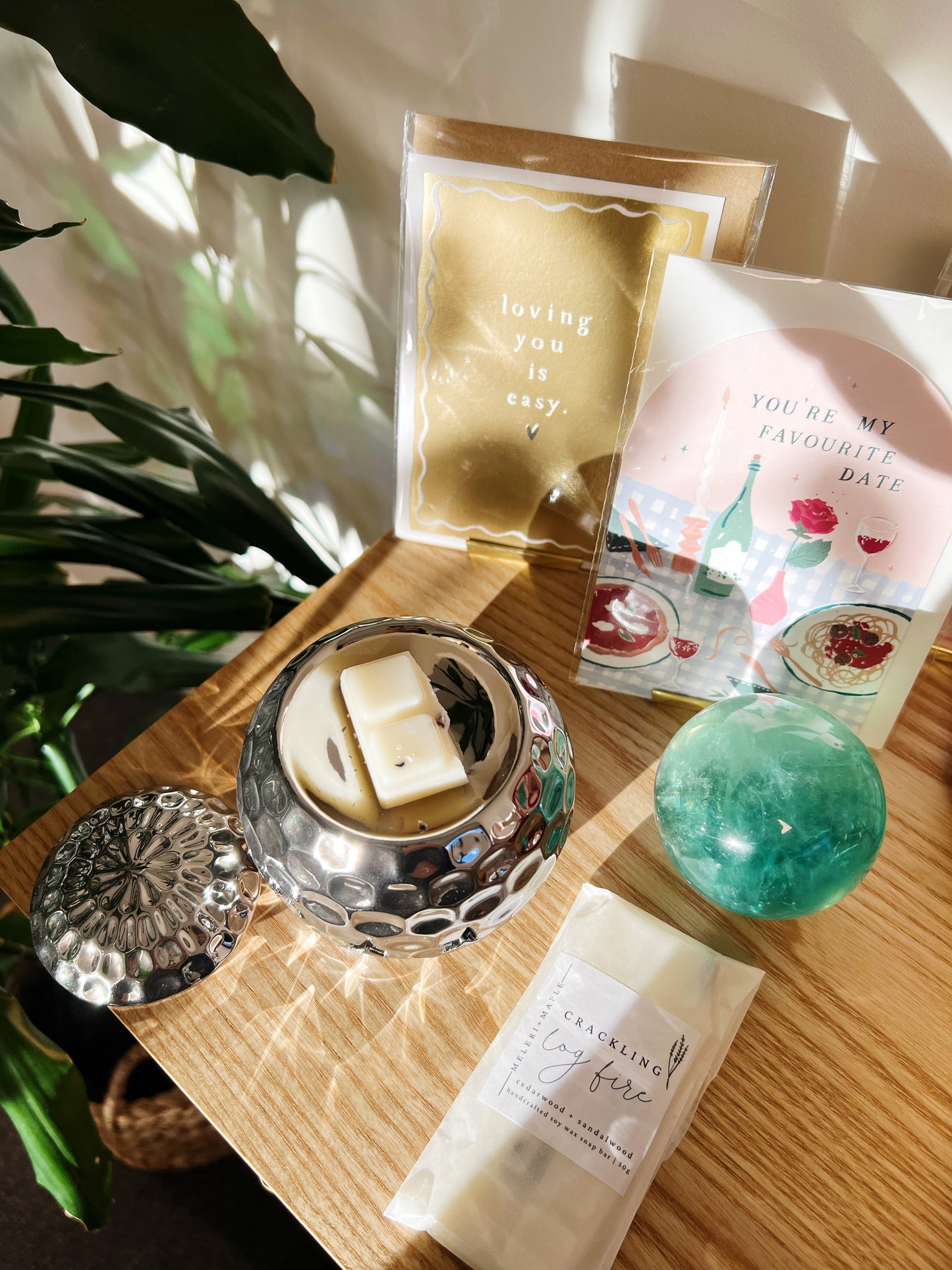 Silver Disco Ball Olje og Wax Melt brenner