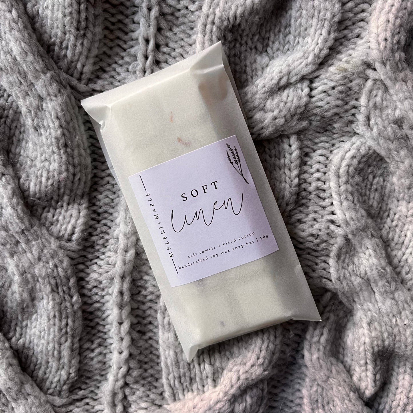 Soft Linen Snap Bar Wax Melt