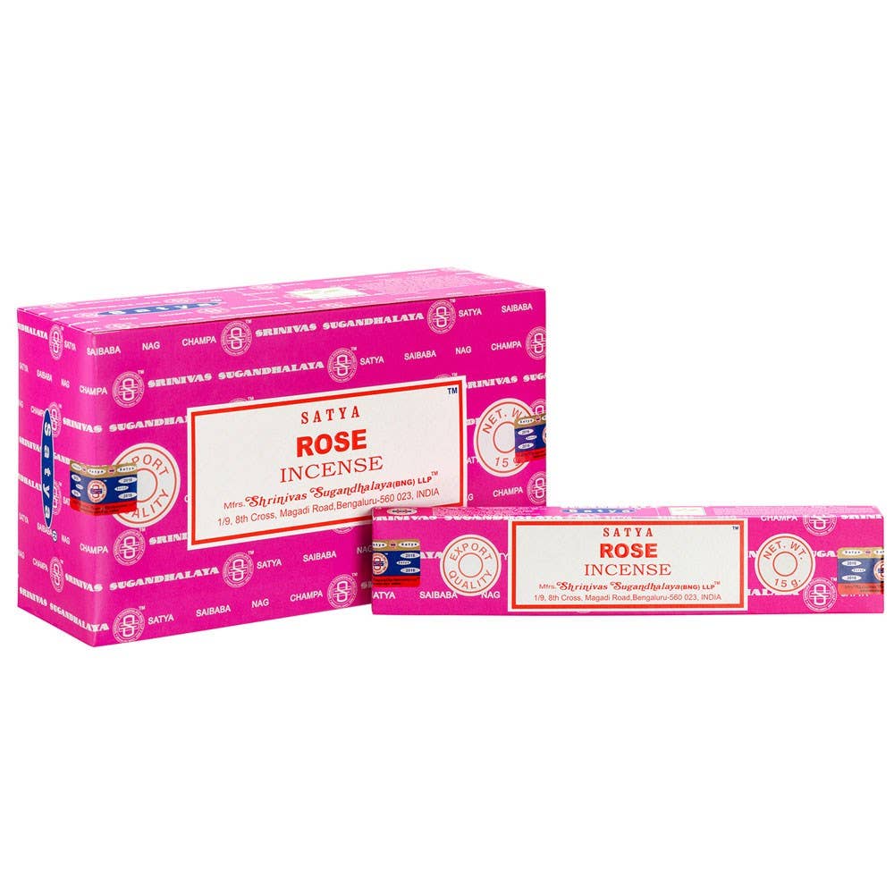Rose Røkelsepinner Fra Satya