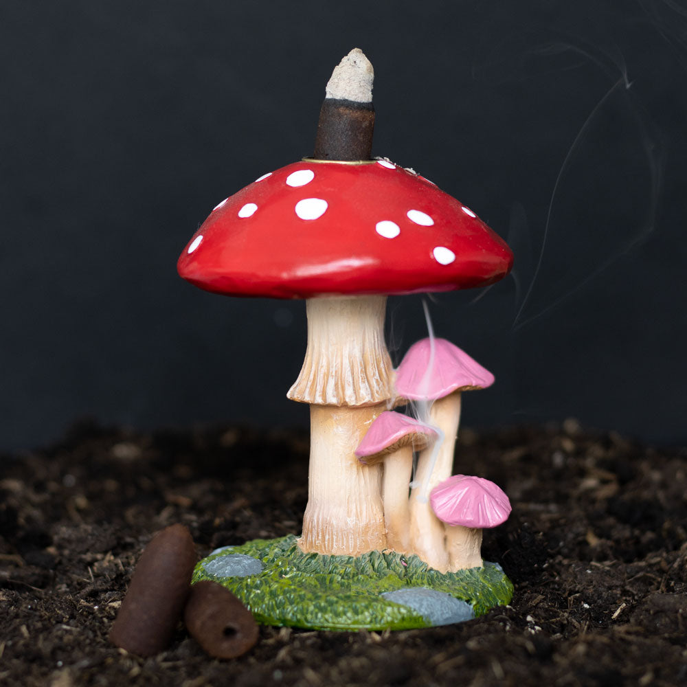 Mushroom Backflow Røkelsesholder