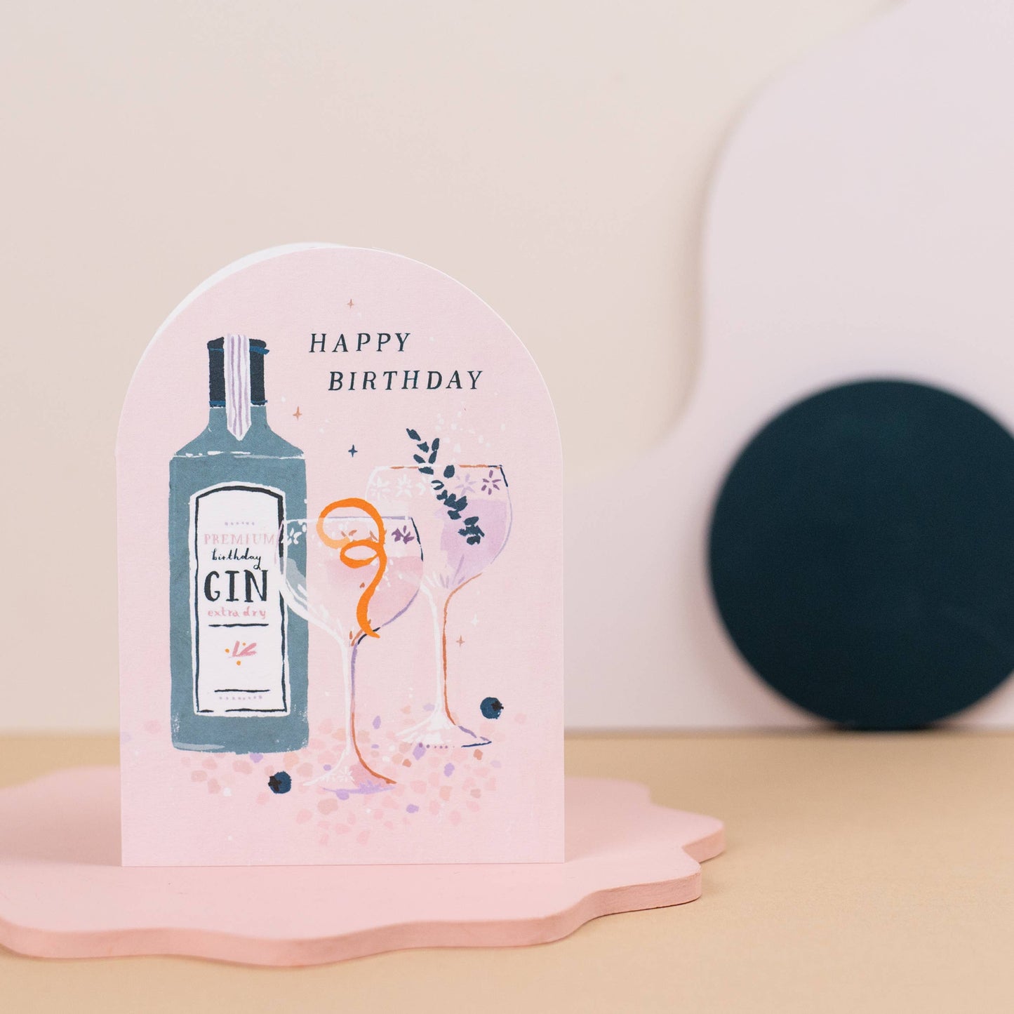Happy Birthday Gin Kort