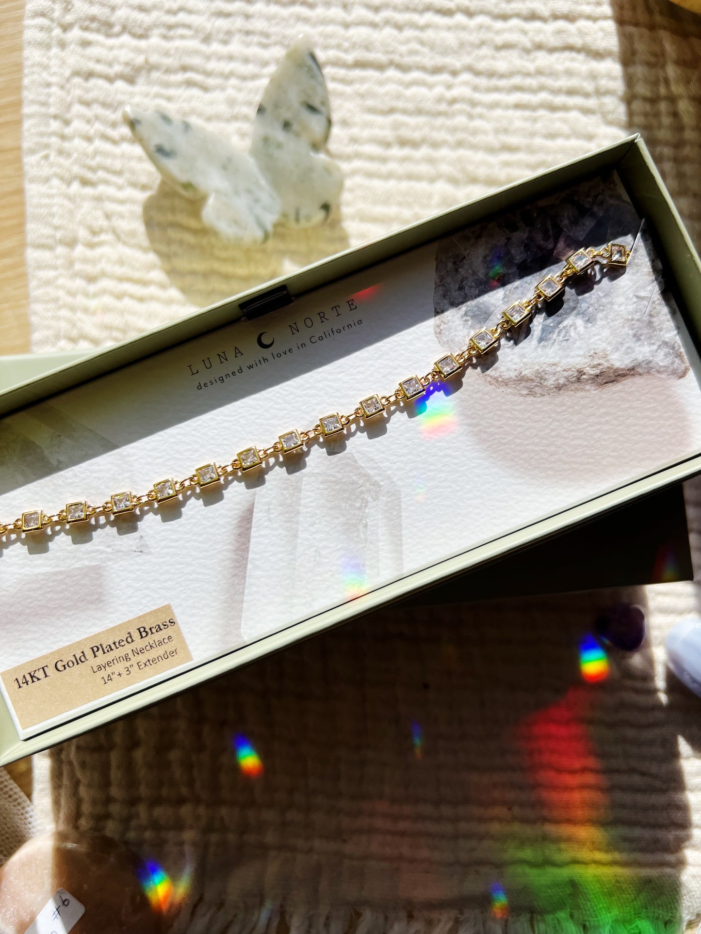 Grid Spectrum Collar Chain Halskjede
