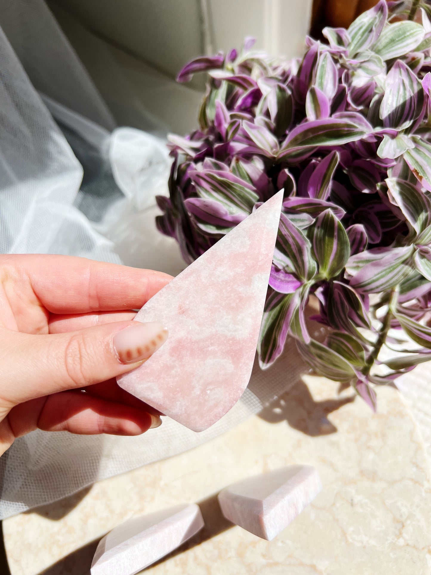 Rosa Jade Krystallflamme