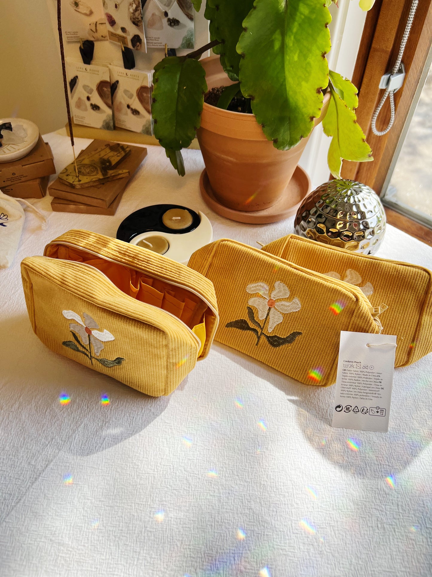 Corduroy Makeup Bag Marigold