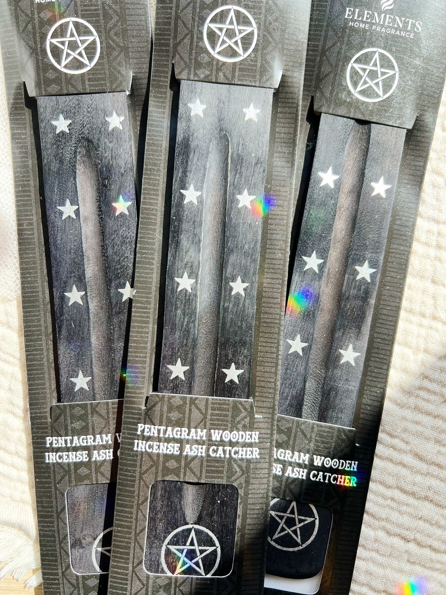 Pentagram Wooden Røkelseholder