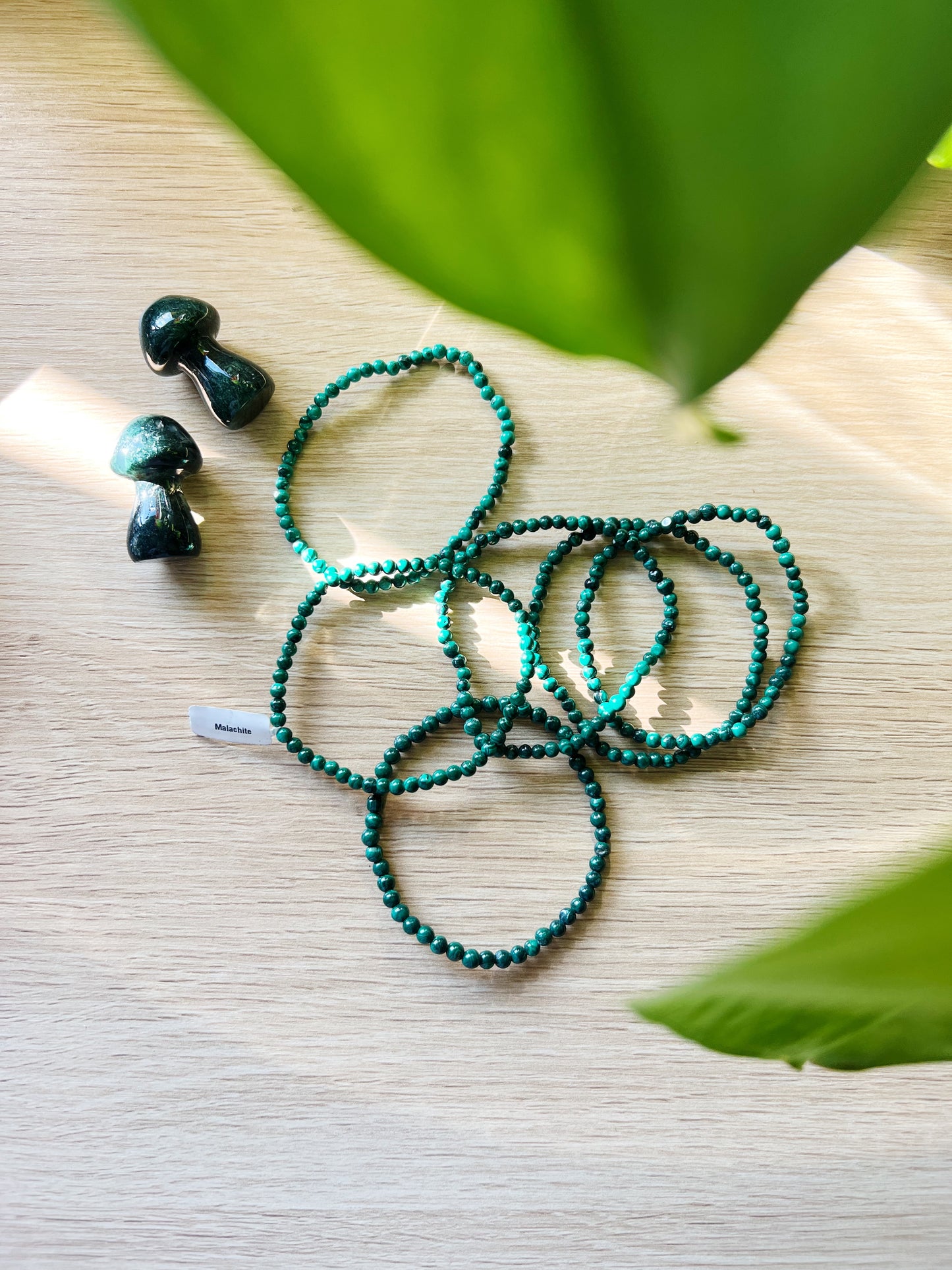 Malakitt Armbånd 4mm