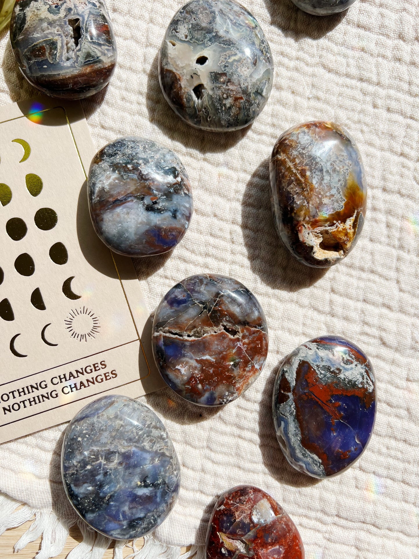 Violet Agat Palmstones