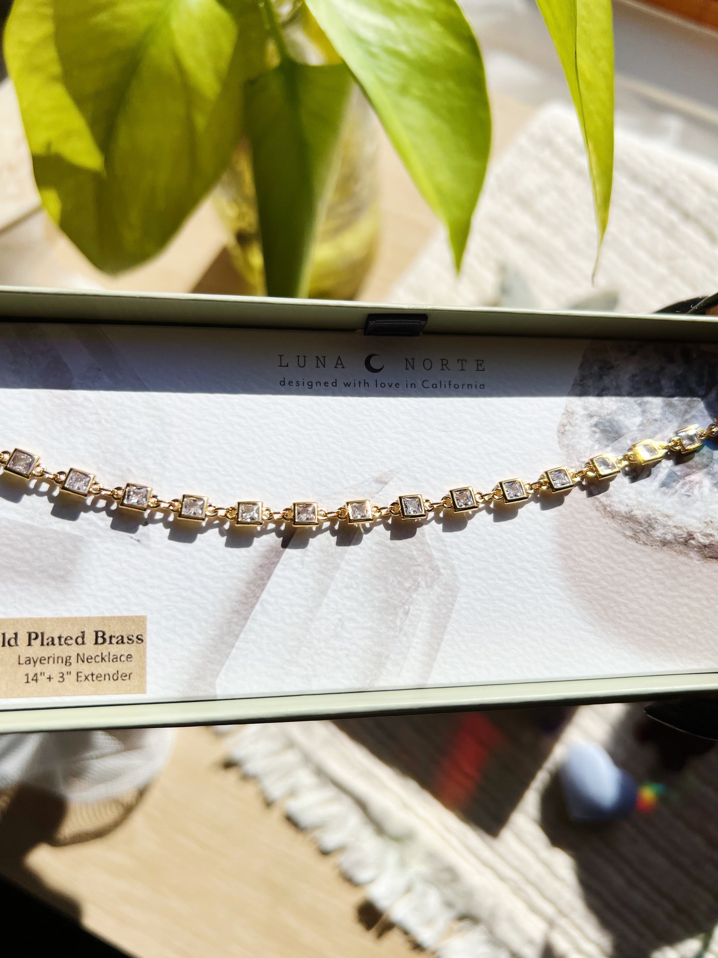 Grid Spectrum Collar Chain Halskjede