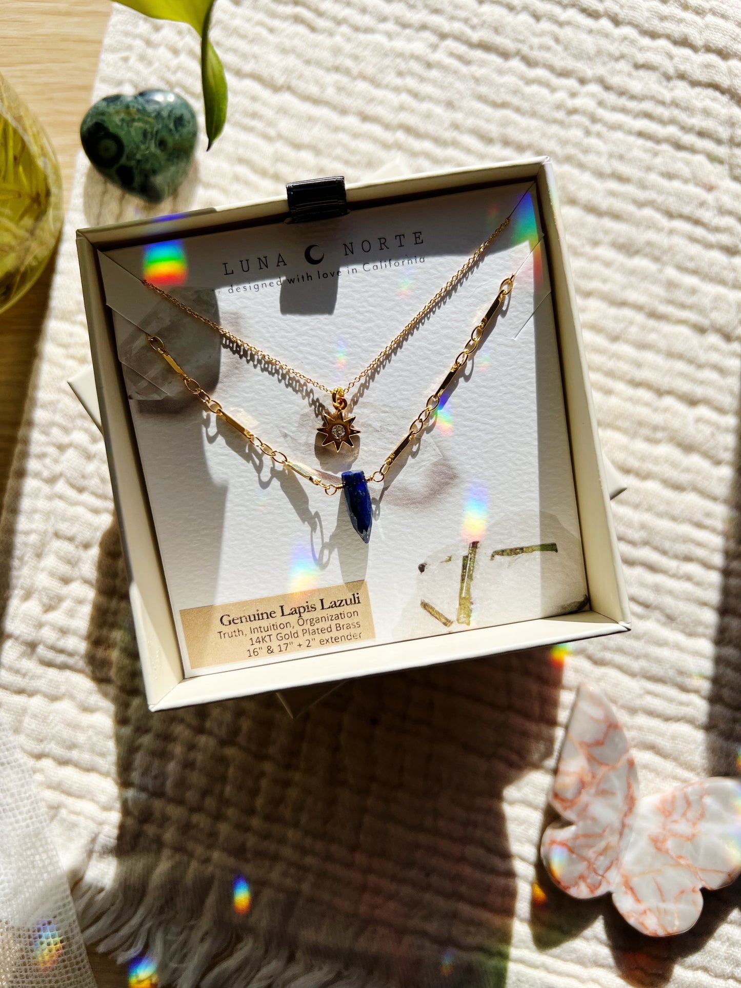Solar Eclipse Lapis Lazuli Halskjedesett
