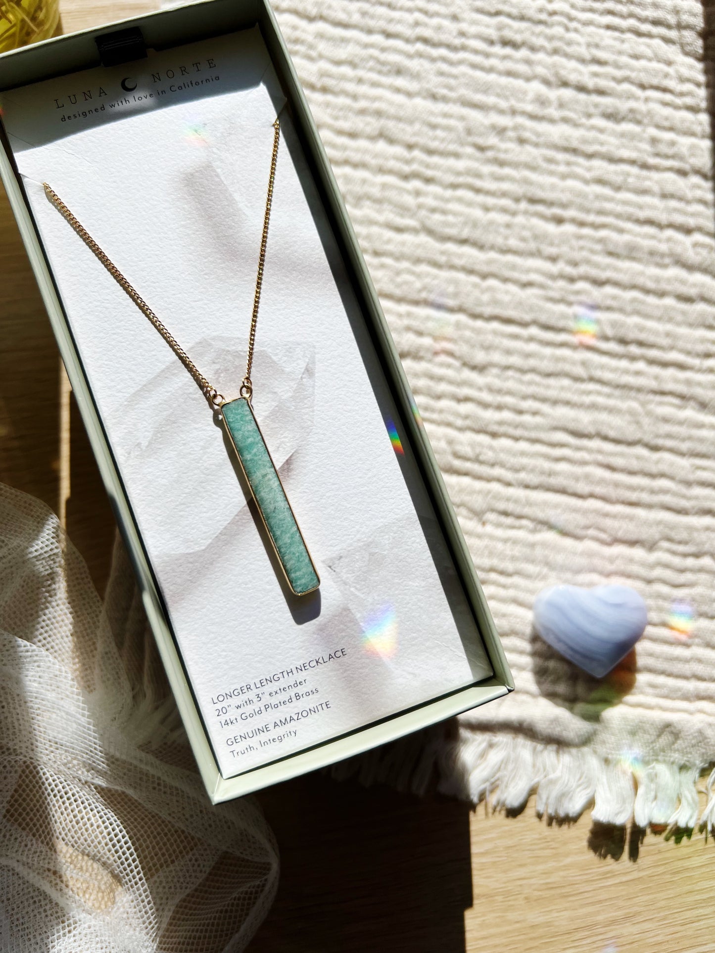 Sticks and Stones Long Halskjede - Amazonite