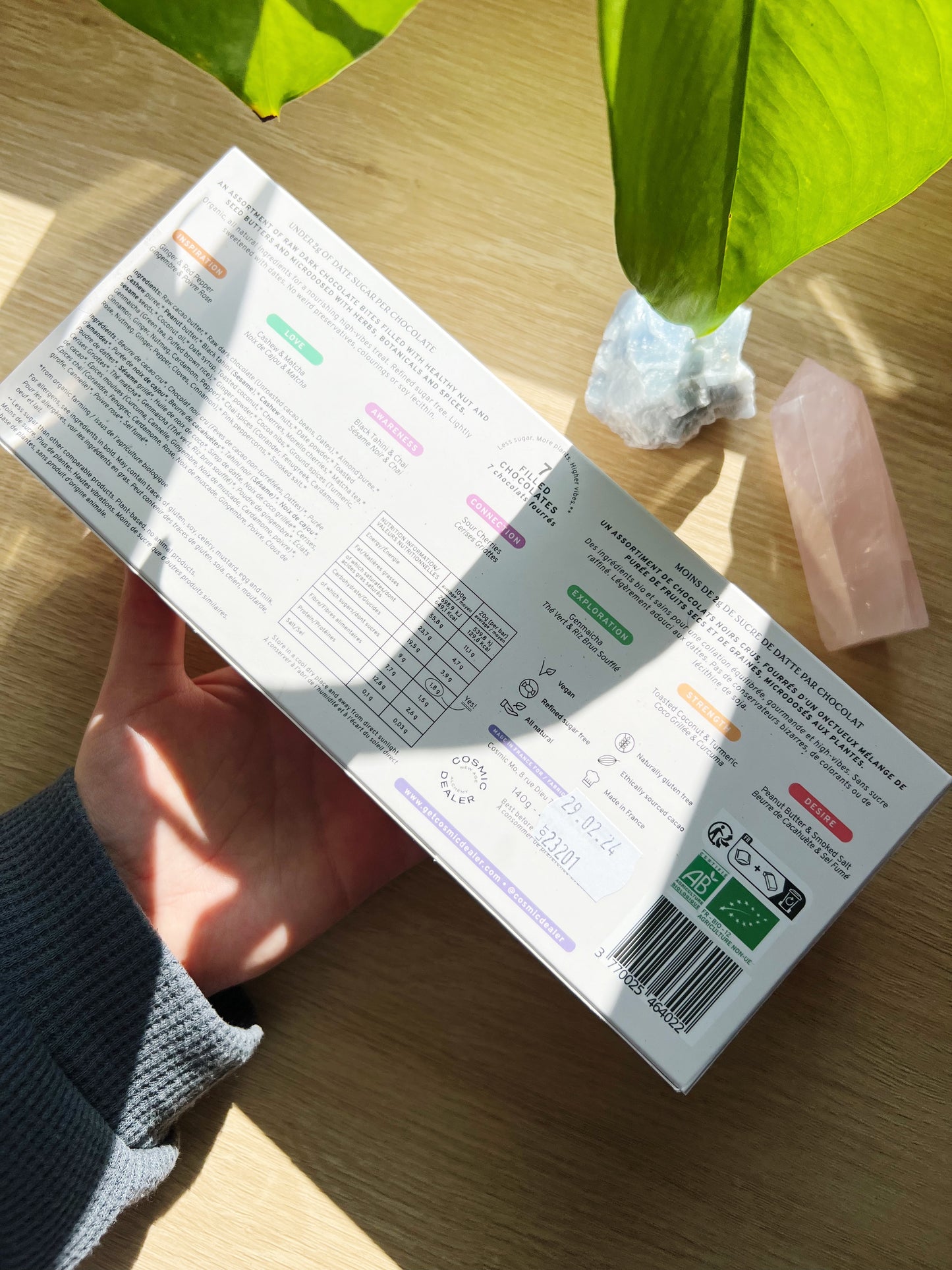 Vegansk Chakra Sjokolade 7stk