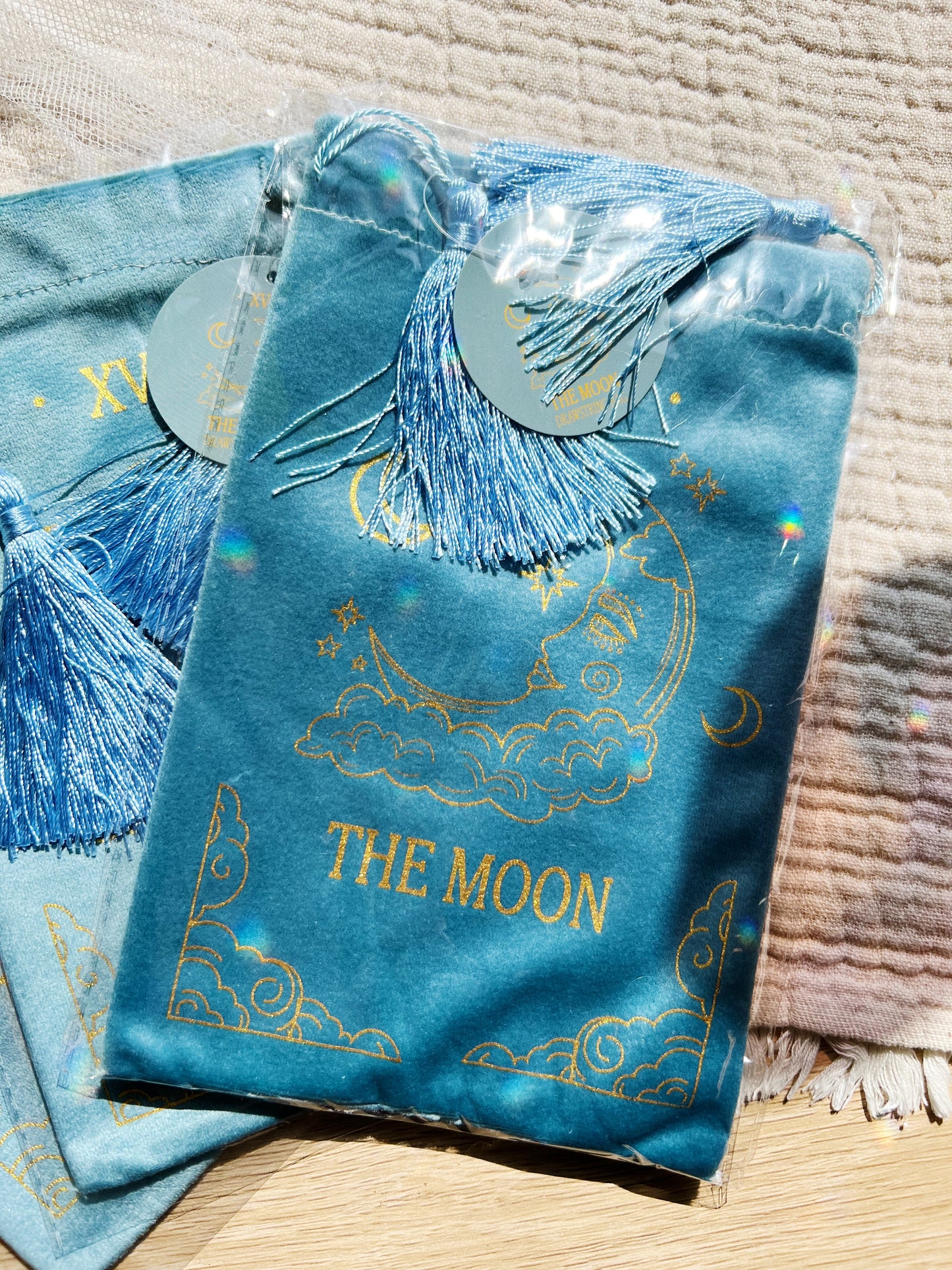 The Moon Vintage Tarot Kort Fløyelspose