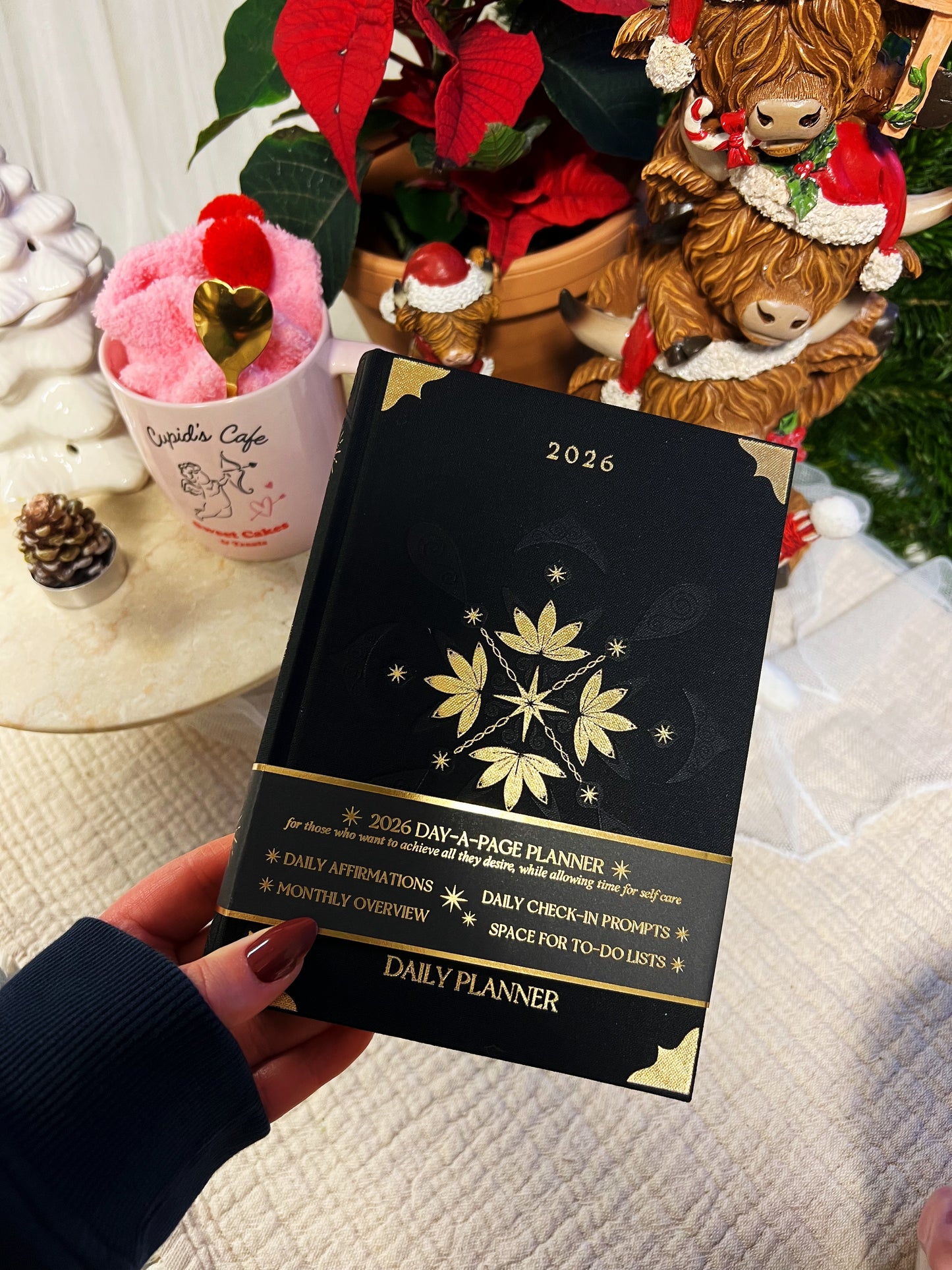 Black 2026 Daily Planner