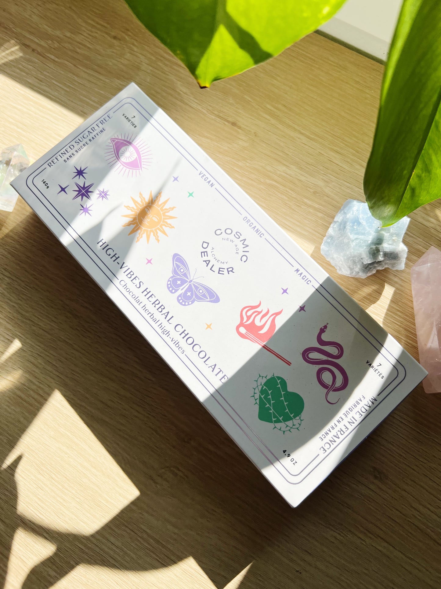 Vegansk Chakra Sjokolade 7stk