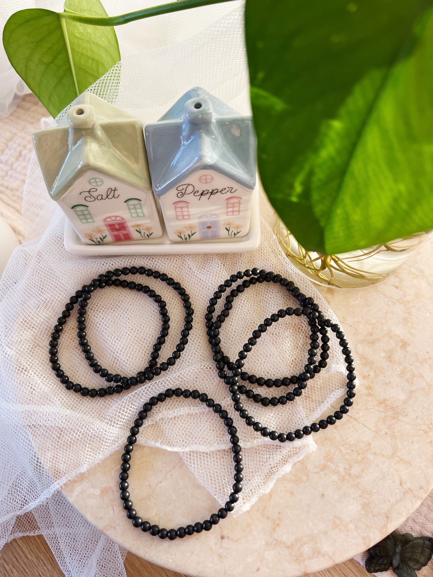 Shungitt Armbånd 4mm