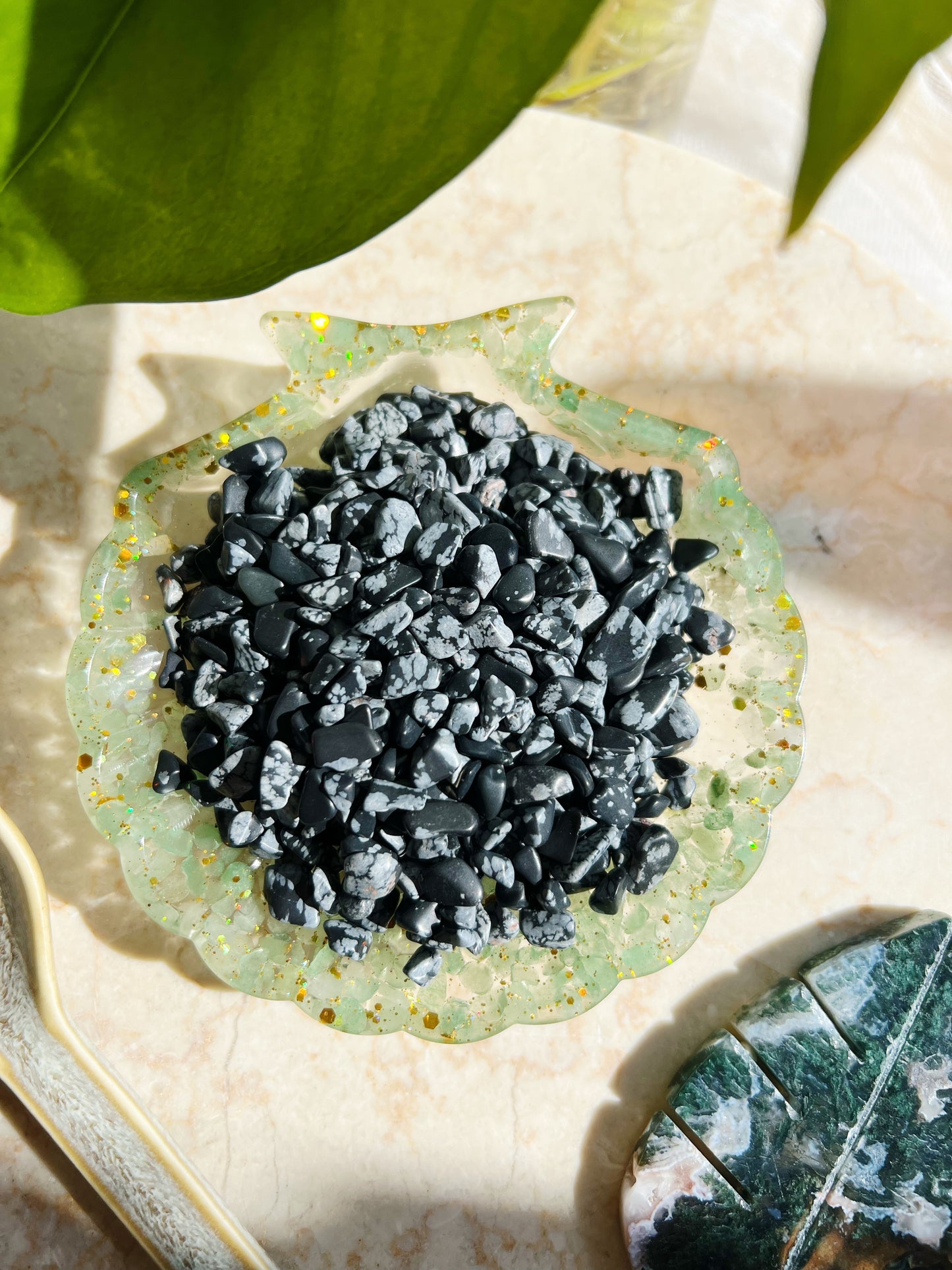 Snøfnugg Obsidian Krystallchips