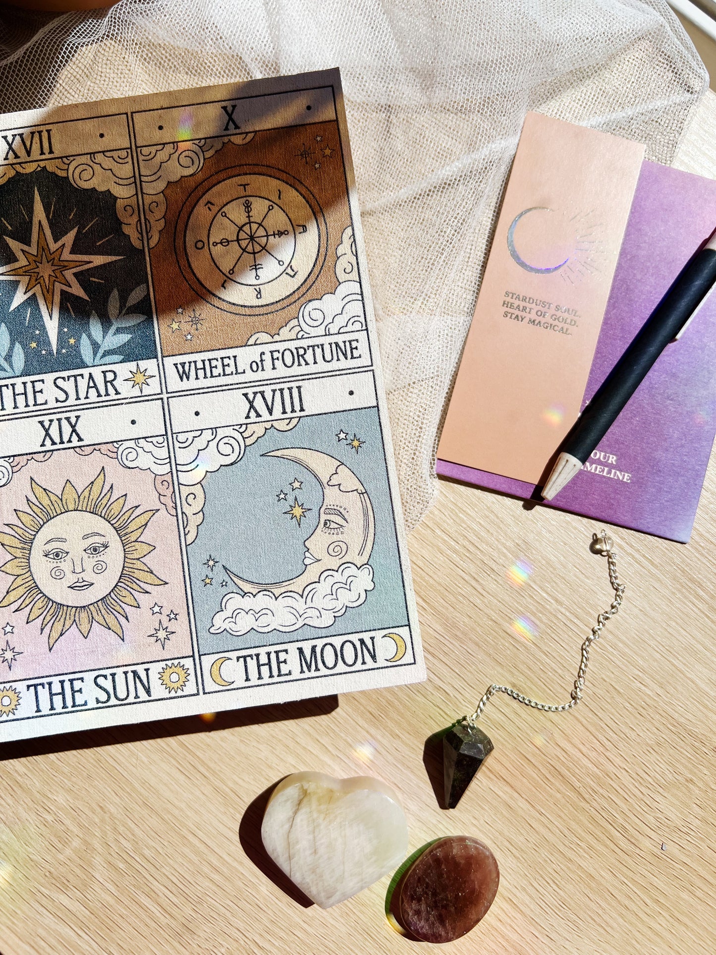 Vintage Tarot Bokformet Oppbevaringsboks