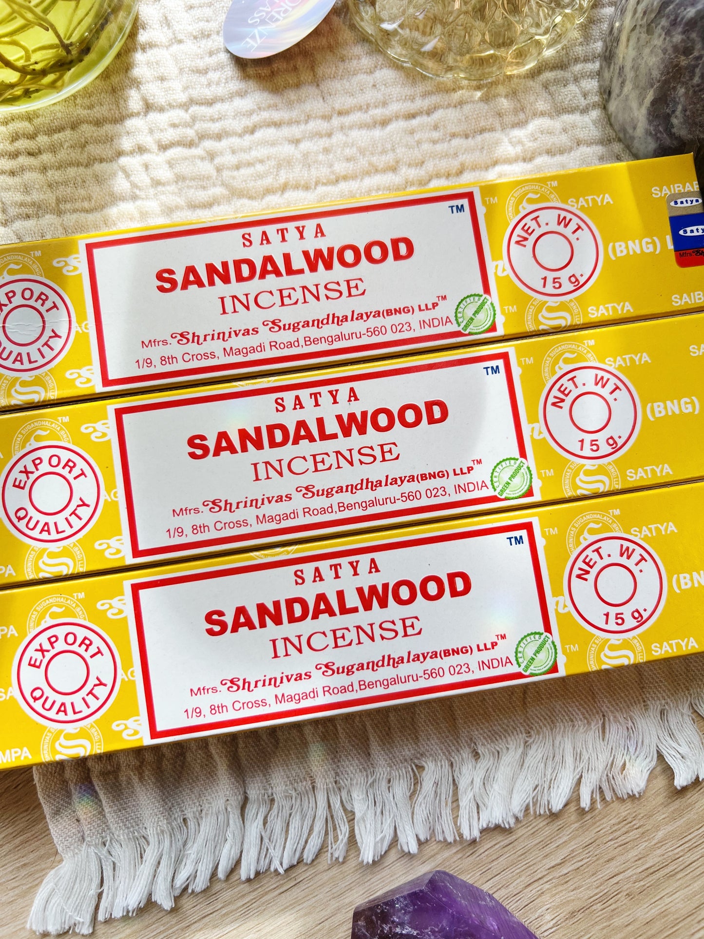 Sandalwood Satya Røkelsepinner
