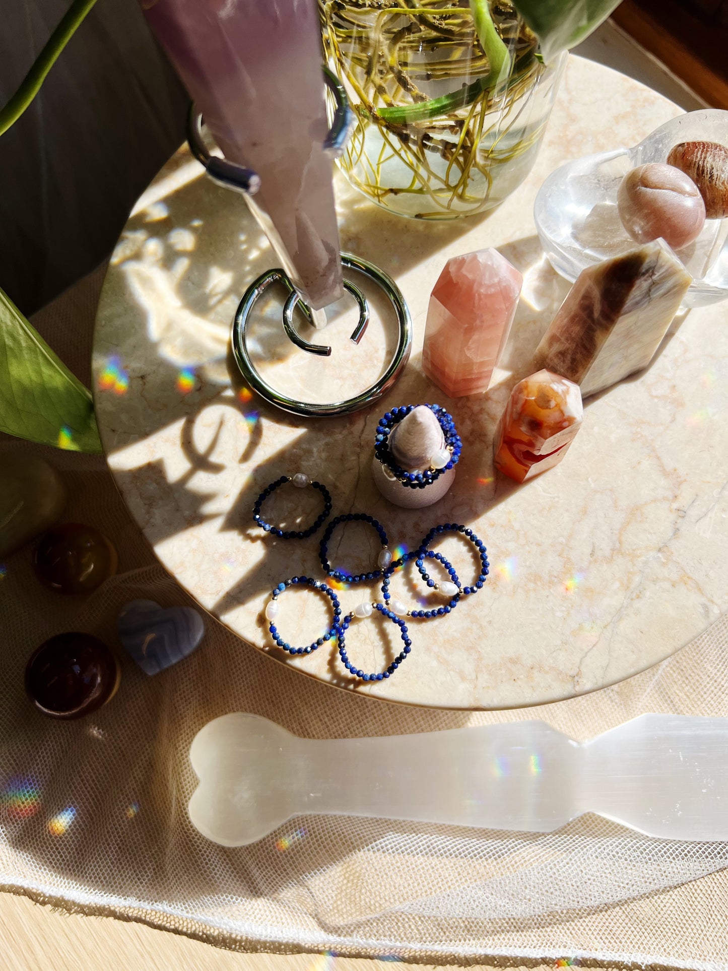 Lapis Lazuli Stretch Krystallring