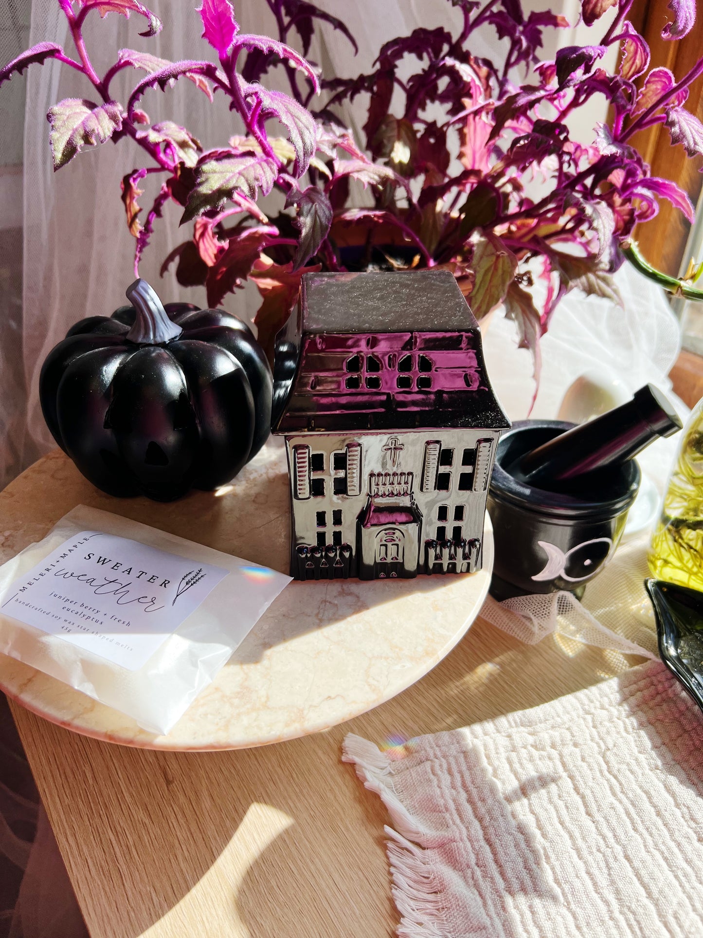 Gothic Black Haunted House Olje/Wax melt Brenner