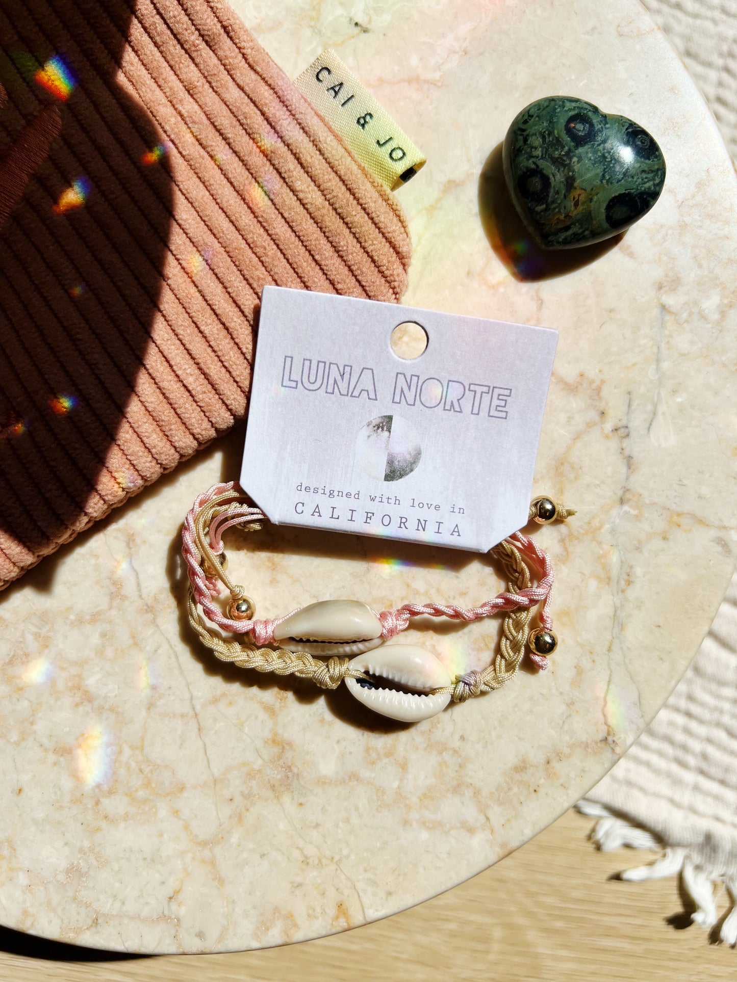 Cowrie Coral Armbåndsett
