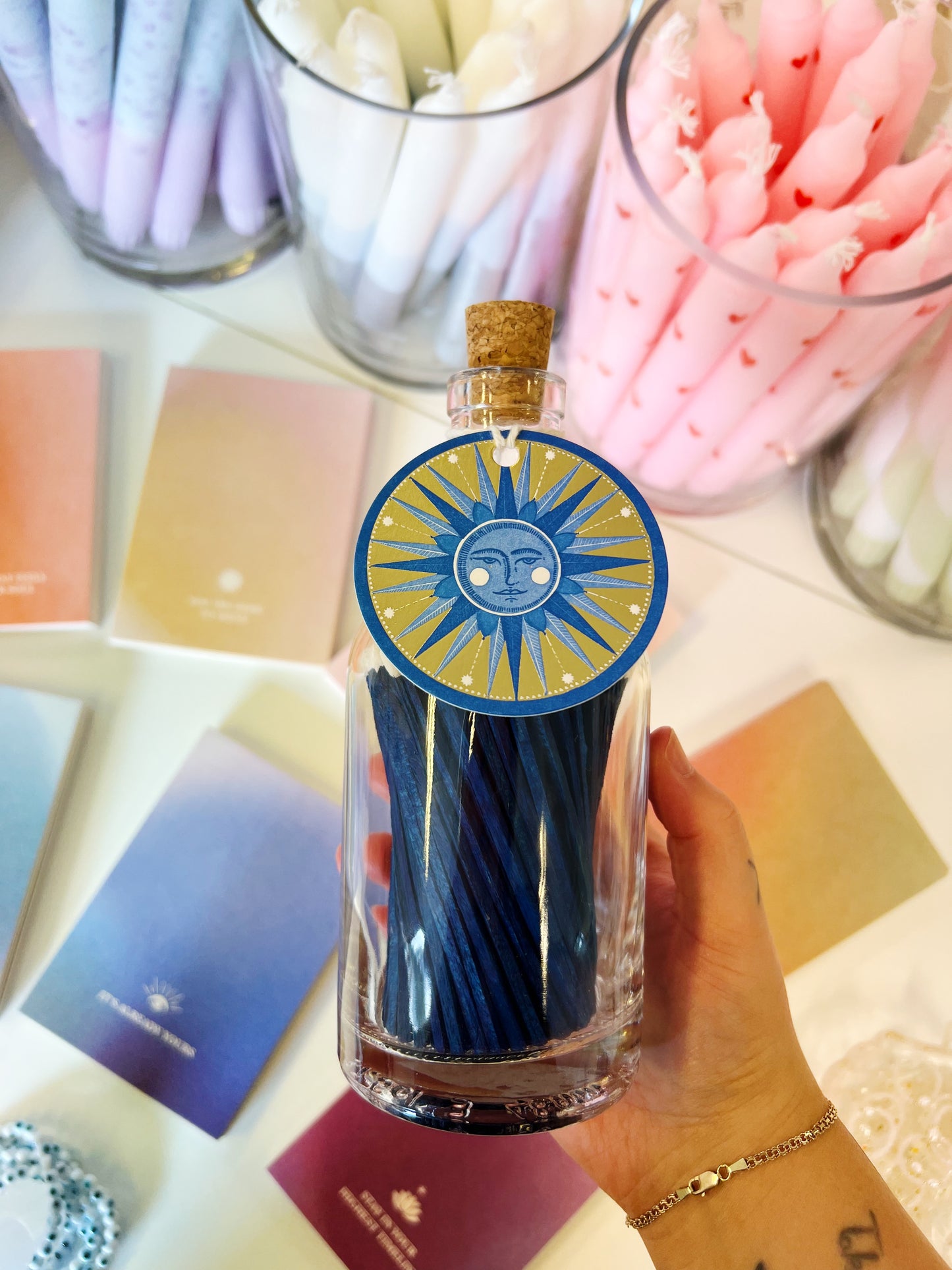 Golden Sun Luxury Fyrstikker I Glassflaske