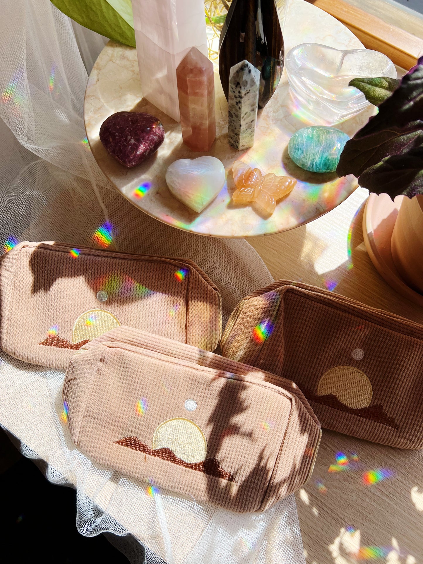 Corduroy Makeup Bag Sand