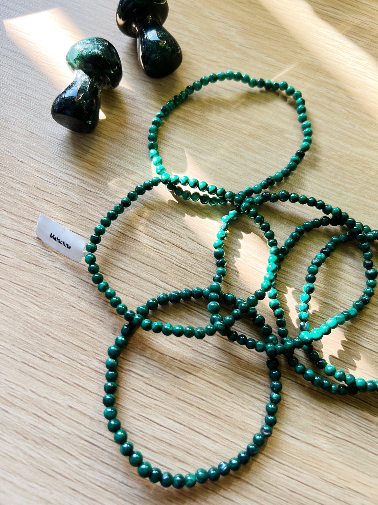 Malakitt Armbånd 4mm