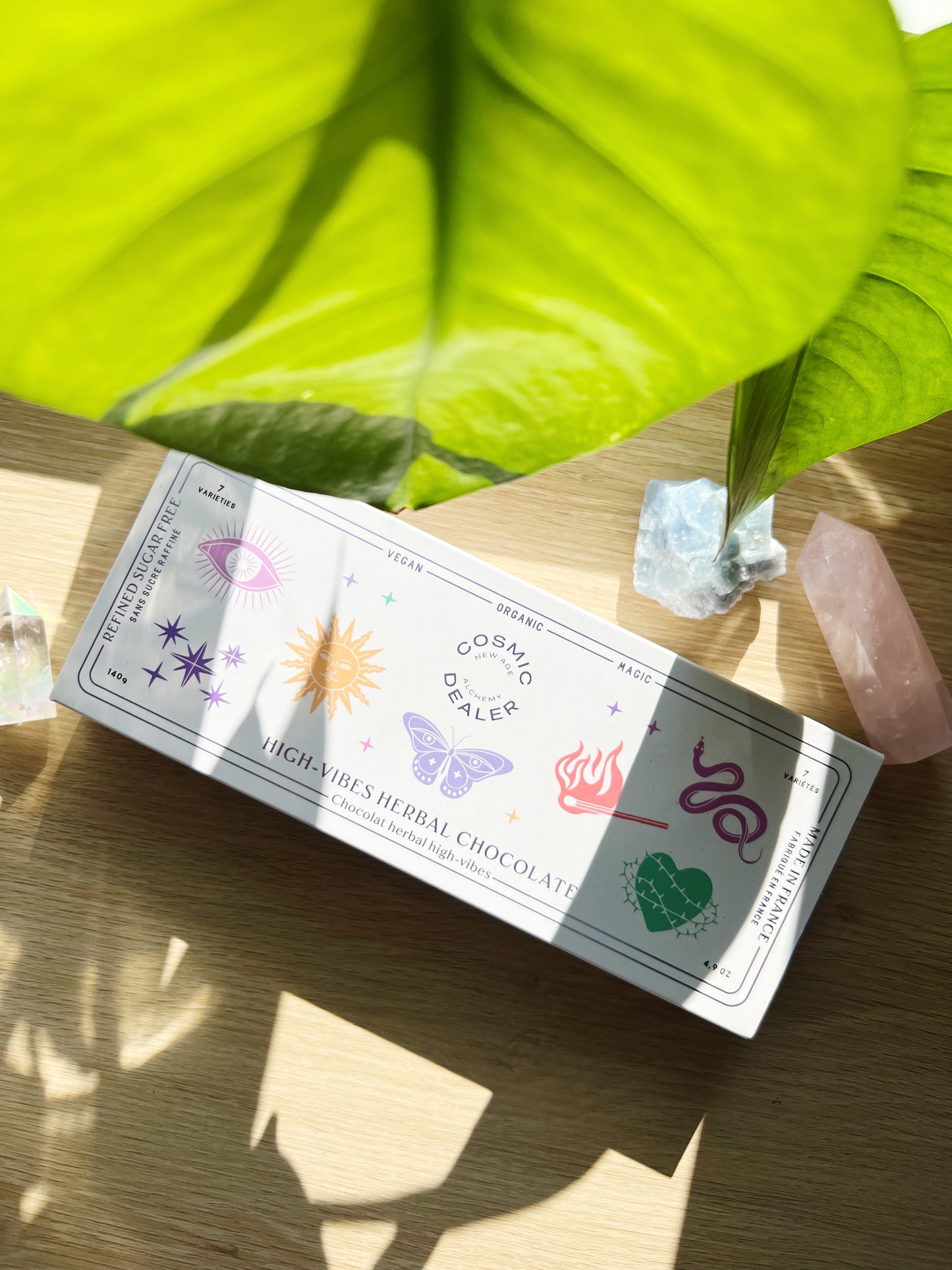 Vegansk Chakra Sjokolade 7stk