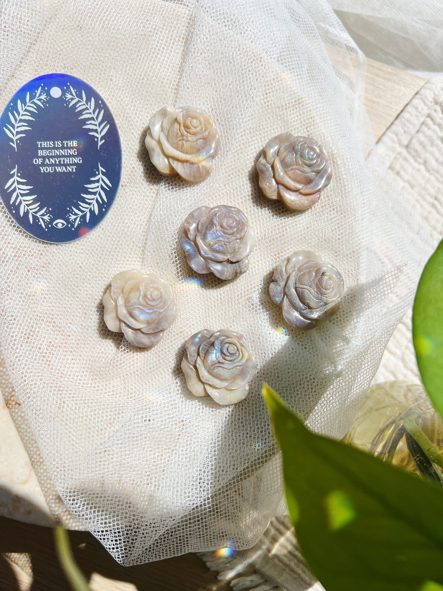 Månestein Rose – 3,7 cm