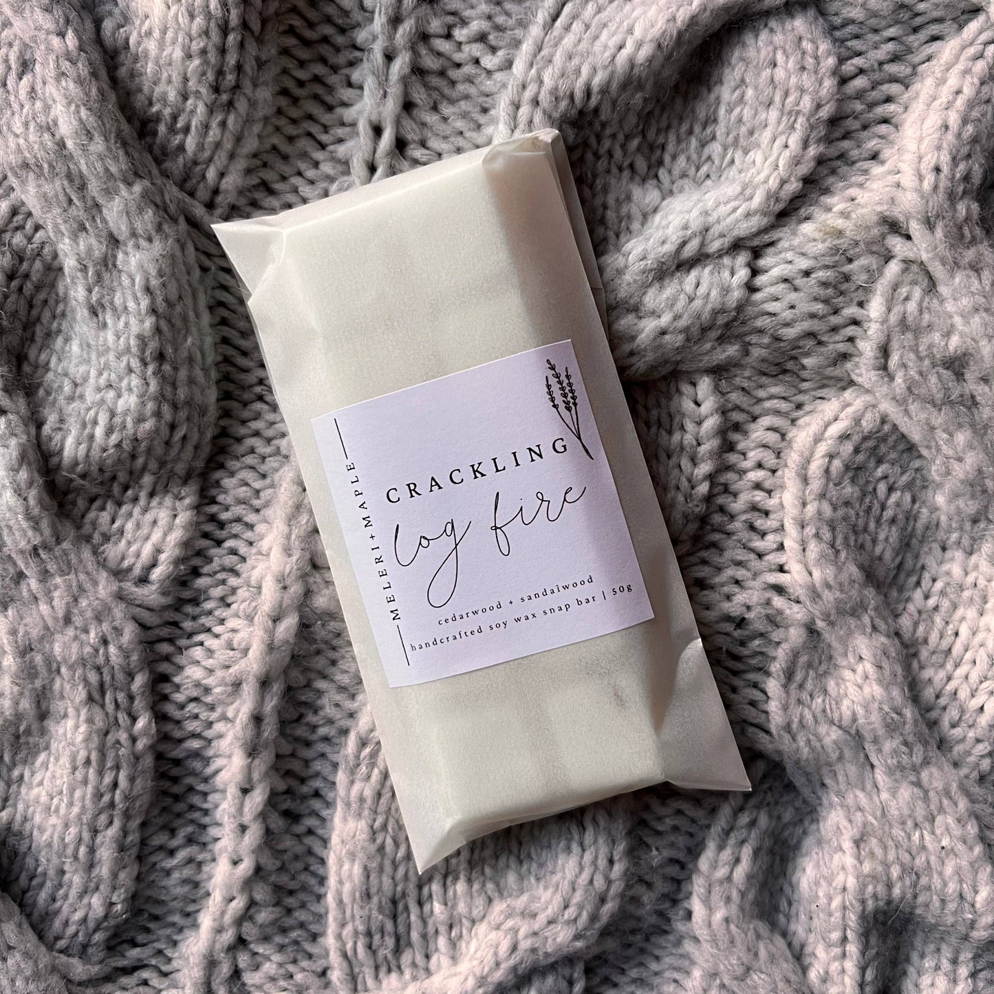 Crackling Log Fire Snap Bar Wax Melt