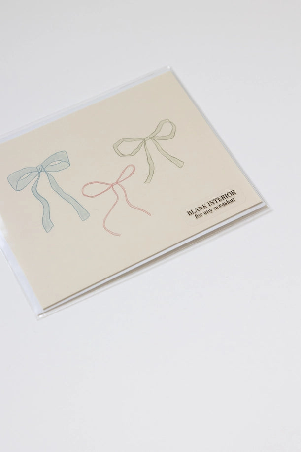 Ribbon Bow Kort Med Konvolutt
