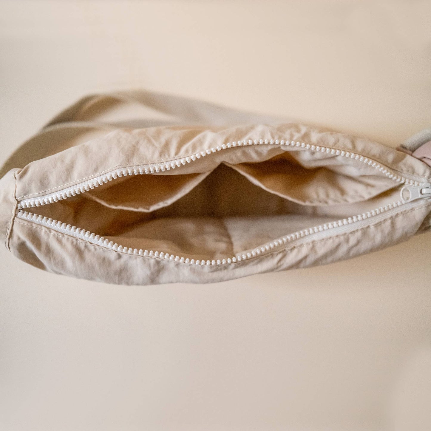 Nylon Sling Bag Stone