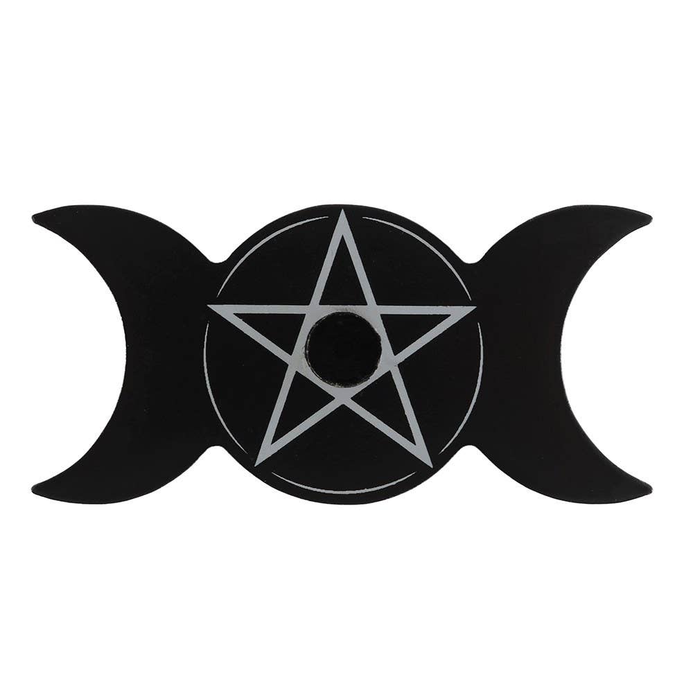 Triple Moon Spell Candle Lysestake