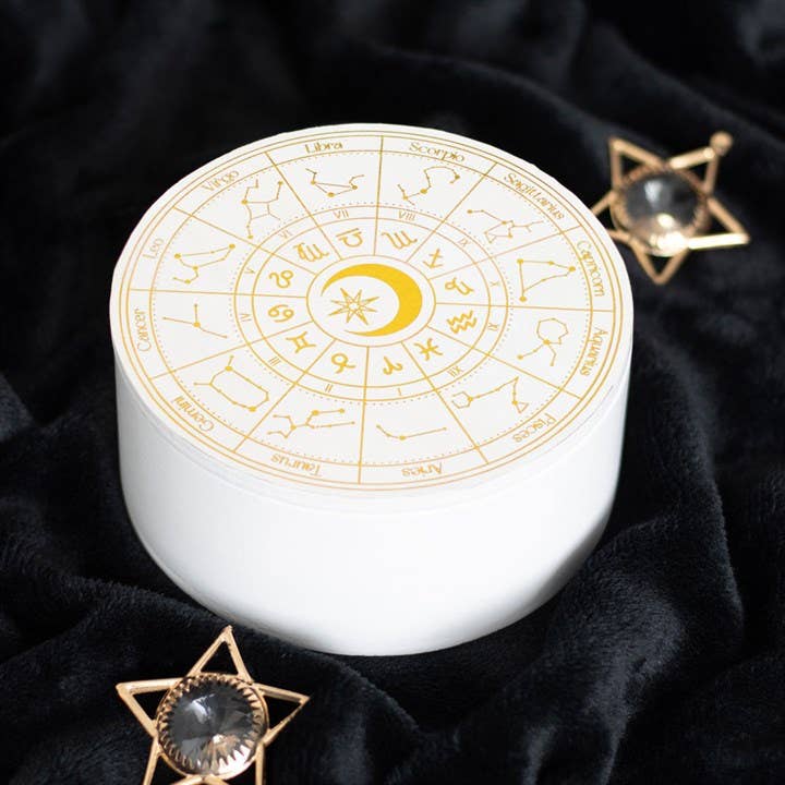 Astrology Wheel Zodiac Smykkeskrin