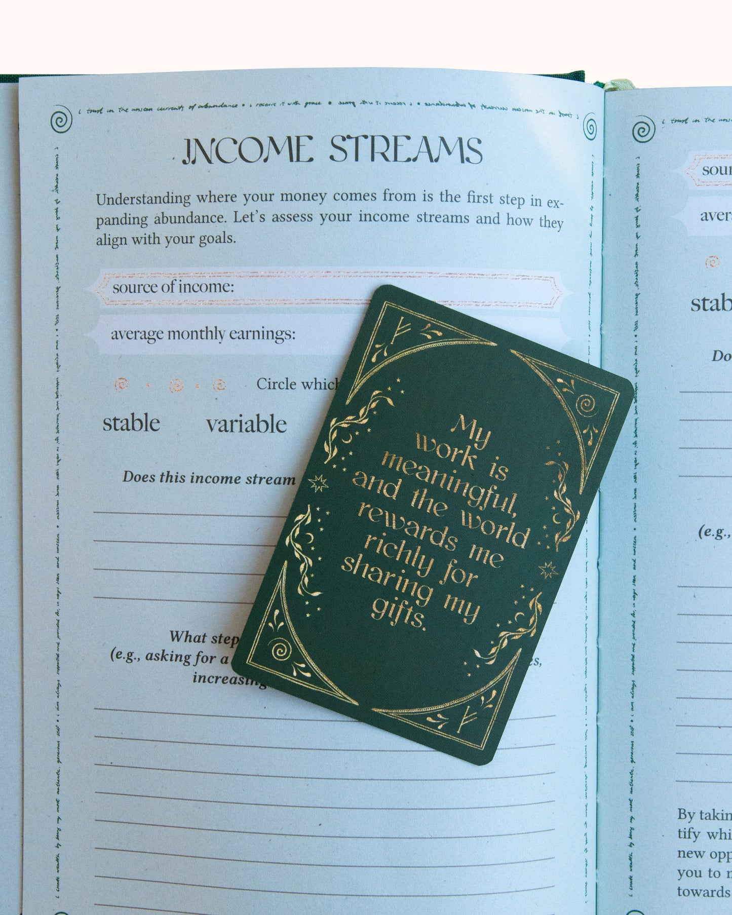 Abundance Affirmasjonskort