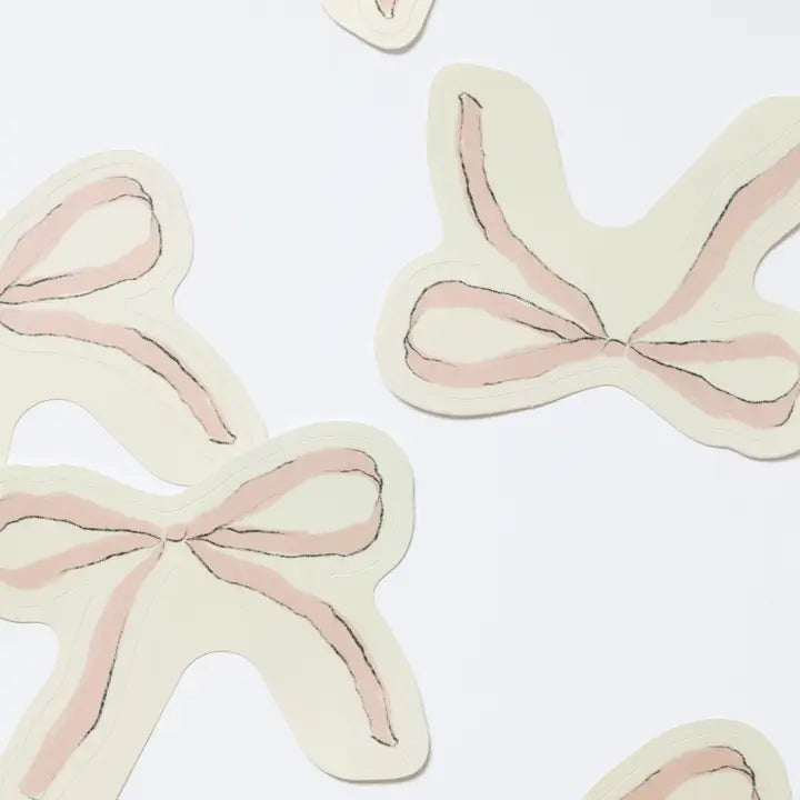 Pink Ribbon Bow Klistremerke