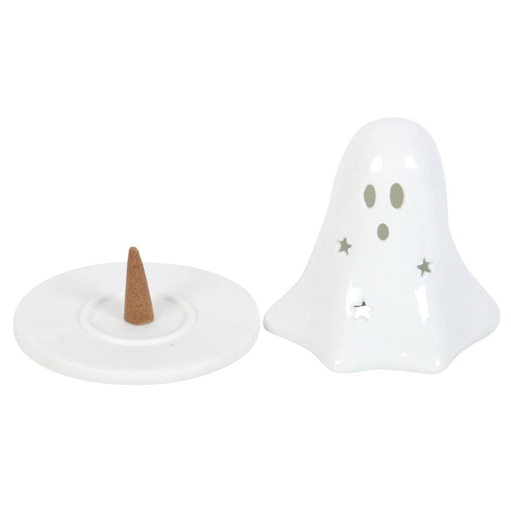 Booo Ghost Telys og Røkelseskjegleholder