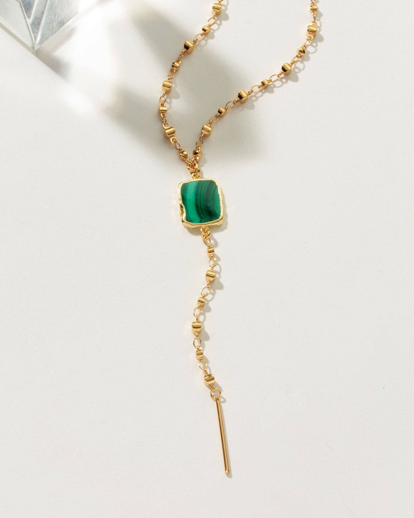 Eterno Amore Gemma Lariat Halskjede - Malachite