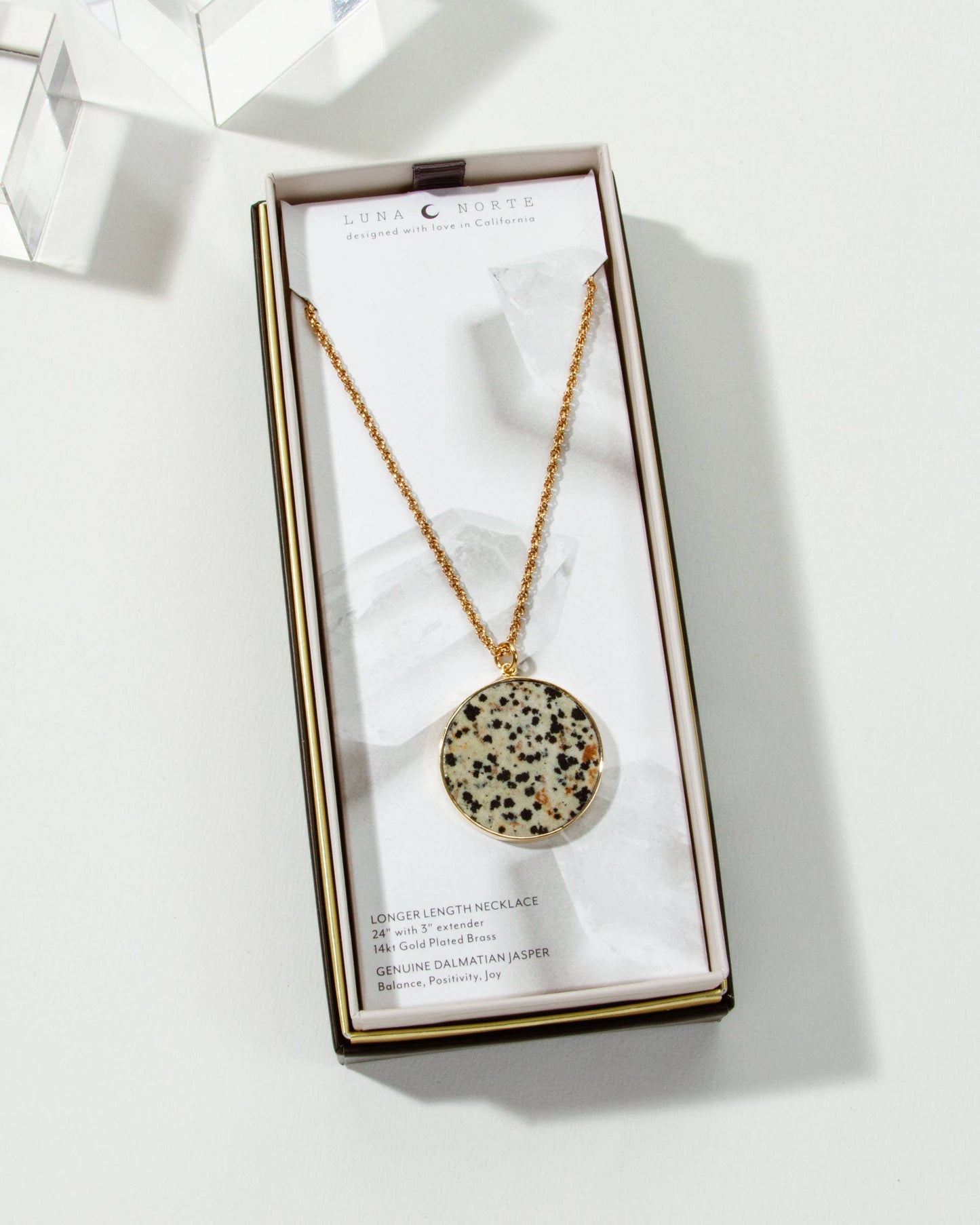 Spot On Long Medallion Halskjede